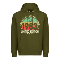 Est. 1983 Vintage 1983 Limited Edition 39th Birthday Retro Pullover Ho Premium Hoodie | Teevron