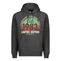 Charcoal Heather est. 1983 vintage 1983 limited edition 39th birthday retro pullover ho Premium Hoodie - linhVisuals