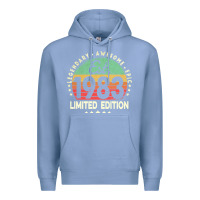 Colony Blue est. 1983 vintage 1983 limited edition 39th birthday retro pullover ho Premium Hoodie - linhVisuals