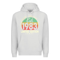 Dove Grey est. 1983 vintage 1983 limited edition 39th birthday retro pullover ho Premium Hoodie - linhVisuals