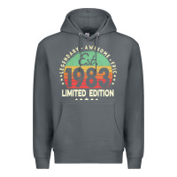 Rock est. 1983 vintage 1983 limited edition 39th birthday retro pullover ho Premium Hoodie - linhVisuals