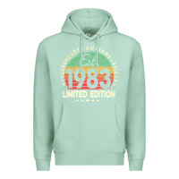 Seafoam est. 1983 vintage 1983 limited edition 39th birthday retro pullover ho Premium Hoodie - linhVisuals