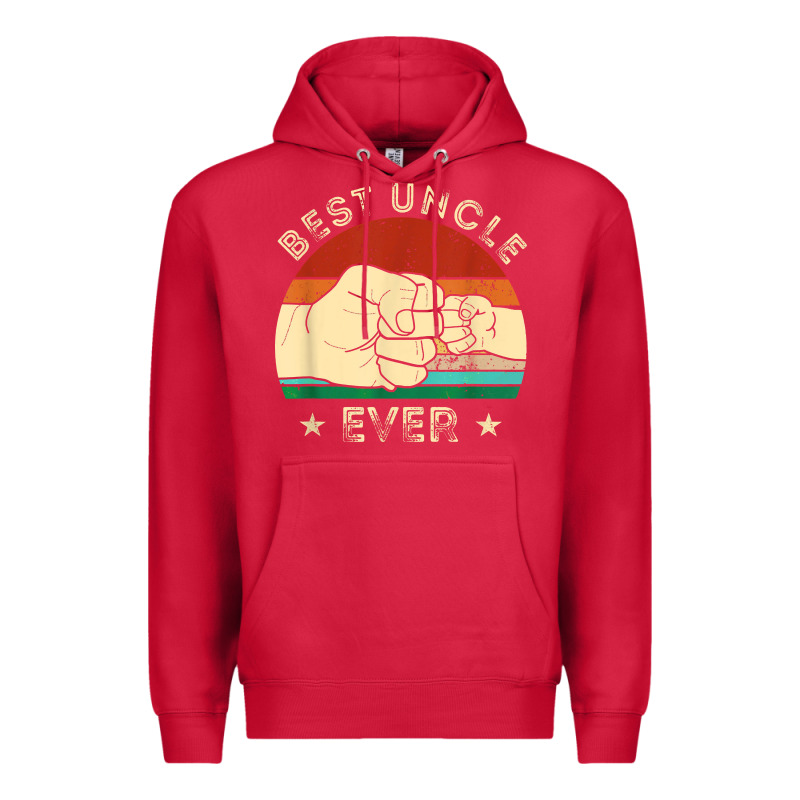 Vintage Best Uncle Ever Fist Bump Funny Uncle Fathers Day Premium Hoodie by linhVisuals | Teevron