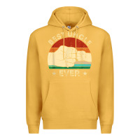 Mustard vintage best uncle ever fist bump funny uncle fathers day Premium Hoodie - linhVisuals
