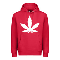 Cardinal weed leaf in a pocket marijuana cannabis Premium Hoodie - linhVisuals