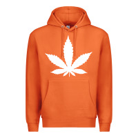 Carrot weed leaf in a pocket marijuana cannabis Premium Hoodie - linhVisuals