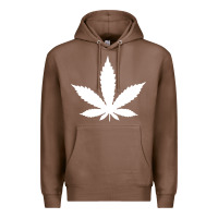 Chestnut weed leaf in a pocket marijuana cannabis Premium Hoodie - linhVisuals