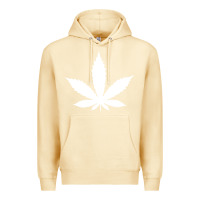 Pina Colada weed leaf in a pocket marijuana cannabis Premium Hoodie - linhVisuals