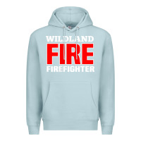 Blue Mist wildland fire rescue department firefighters firemen uniform Premium Hoodie - linhVisuals