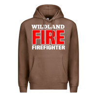 Chestnut wildland fire rescue department firefighters firemen uniform Premium Hoodie - linhVisuals