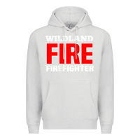 Dove Grey wildland fire rescue department firefighters firemen uniform Premium Hoodie - linhVisuals