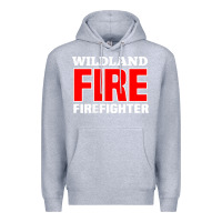 Heather Grey wildland fire rescue department firefighters firemen uniform Premium Hoodie - linhVisuals