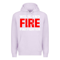 Lilac wildland fire rescue department firefighters firemen uniform Premium Hoodie - linhVisuals