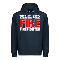 Navy wildland fire rescue department firefighters firemen uniform Premium Hoodie - linhVisuals
