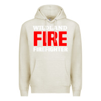 Oatmeal Heather wildland fire rescue department firefighters firemen uniform Premium Hoodie - linhVisuals