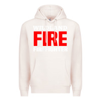 Pale Pink wildland fire rescue department firefighters firemen uniform Premium Hoodie - linhVisuals