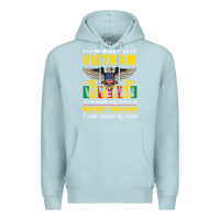 Blue Mist proud vietnam veteran son gifts raised by my hero veteran day Premium Hoodie - linhVisuals