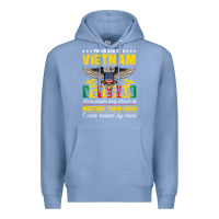 Colony Blue proud vietnam veteran son gifts raised by my hero veteran day Premium Hoodie - linhVisuals