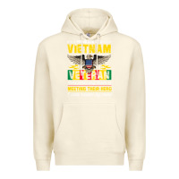 Sandshell proud vietnam veteran son gifts raised by my hero veteran day Premium Hoodie - linhVisuals