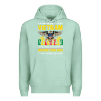 Seafoam proud vietnam veteran son gifts raised by my hero veteran day Premium Hoodie - linhVisuals