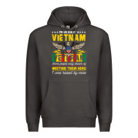 Smoke proud vietnam veteran son gifts raised by my hero veteran day Premium Hoodie - linhVisuals