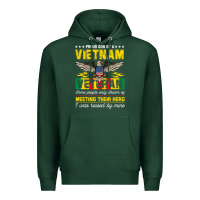 Sports Green proud vietnam veteran son gifts raised by my hero veteran day Premium Hoodie - linhVisuals