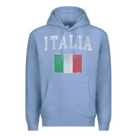 Colony Blue vintage italia italian flag italy italiano Premium Hoodie - linhVisuals