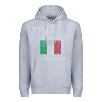 Heather Grey vintage italia italian flag italy italiano Premium Hoodie - linhVisuals