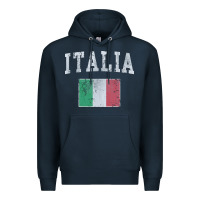 Navy vintage italia italian flag italy italiano Premium Hoodie - linhVisuals
