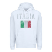 White vintage italia italian flag italy italiano Premium Hoodie - linhVisuals