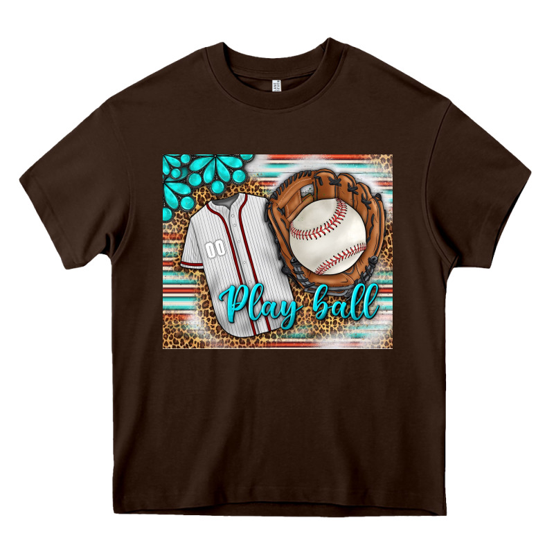 Baseball Play Ball With Leopard Mousepad Heavy Core Tee by BundleAndBundleShop | Teevron