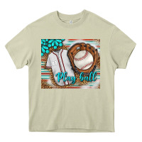 Mossy Baseball Play Ball With Leopard Mousepad Heavy Core Tee - BundleAndBundleShop