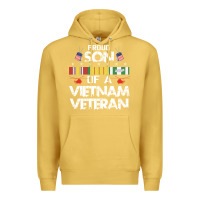 Antique Gold proud son of a vietnam veteran father's day Premium Hoodie - linhVisuals