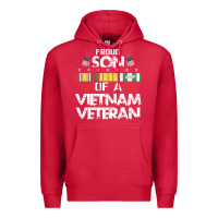 Cardinal proud son of a vietnam veteran father's day Premium Hoodie - linhVisuals