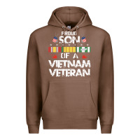 Chestnut proud son of a vietnam veteran father's day Premium Hoodie - linhVisuals