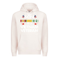 Pale Pink proud son of a vietnam veteran father's day Premium Hoodie - linhVisuals