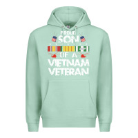 Seafoam proud son of a vietnam veteran father's day Premium Hoodie - linhVisuals