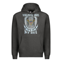 Charcoal Heather virgin islands virgin islander Premium Hoodie - linhVisuals