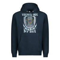 Navy virgin islands virgin islander Premium Hoodie - linhVisuals