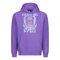 Purple virgin islands virgin islander Premium Hoodie - linhVisuals