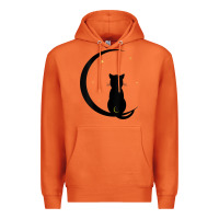 Carrot womens double moon cat Premium Hoodie - linhVisuals