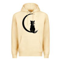 Pina Colada womens double moon cat Premium Hoodie - linhVisuals