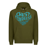 Army Green doctor mike merch chest compressions Premium Hoodie - linhVisuals