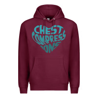 Burgundy doctor mike merch chest compressions Premium Hoodie - linhVisuals