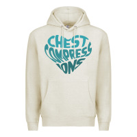 Oatmeal Heather doctor mike merch chest compressions Premium Hoodie - linhVisuals