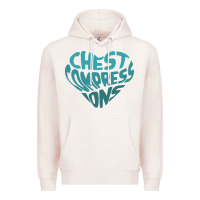 Pale Pink doctor mike merch chest compressions Premium Hoodie - linhVisuals