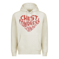 Oatmeal Heather doctor mike merch chest compressions Premium Hoodie - linhVisuals