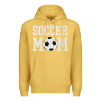 Antique Gold womens soccer mama soccer mom Premium Hoodie - linhVisuals