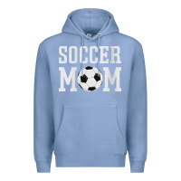 Colony Blue womens soccer mama soccer mom Premium Hoodie - linhVisuals