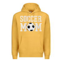 Mustard womens soccer mama soccer mom Premium Hoodie - linhVisuals